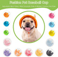 Tie-Dye Dog Baseball Hat with Ear Holes, Adjustable Summer Sun Cap for Pets