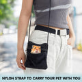 Sweetude 2 Pcs Sugar Glider Pouch Breathable Carrying Bonding Pouch Soft Hamster Carrier with Strap Zipper Small Animal 