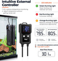 hygger 500W Submersible Aquarium Heater for Saltwater & Freshwater Fish Tanks, External Controller with Precise ±0.5°F T