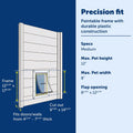 PetSafe Wall Entry Pet Door, Telescoping, Dogs up to 40 lb