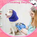 Saintrygo 4 Pcs Dog Snoods Pet Ear Wrap Cover Sound Proof Muffs for Barking and Bathing Warm Winter Scarf for Calming
