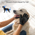 Pet Hair Removal Glove with 255 Silicone Tips for Dogs & Cats, Right