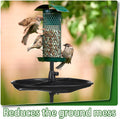 Geelin 21'' Plastic Bird Seed Catcher Tray for 1'' Outdoor Pole Feeders, Removable Bird Seed Catcher Tray for Hummingbird Bee Feeders Outdoors, Backyard, Garden, Not Included Pole