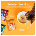 Made by Nacho Wet Cat Food Variety 12 Pack (3oz Each), Cage-Free Chicken, Sustainably Caught Salmon, Grass-Fed Beef with
