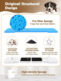 Kastty 15L Dog Water Fountain Filter Replacement, Pet Fountain Filters Replacement Made of Activated Carbon and PP Cotton, 8 Pack Dog Water Bowl Filters 8 Pack Pre-Filter Sponge with 8 Pump Sponge L05