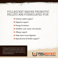 FullBucket Equine Probiotic Pellets with Saccharomyces boulardii for Horses Under Stress or for Horses with Digestive Is