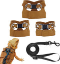 3 Pack Small Animals Leash and Harness Set for Bearded Dragon, 6.5FT Leash with 3 Sizes Adjustable Soft Harness for Rept