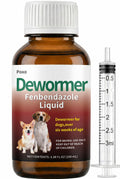 Dewormer Liquid for Dogs, Fenbendazole for All Wormers, Broad Spectrum, Safe for 6 Weeks and Older