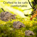 Reptile Hide for Leopard Gecko,Bearded Dragon,Ball Python & Tortoise – Terrarium Habitat Décor, Snake & Lizard Hideout (