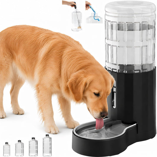 CZPET Dog Water Dispenser, Widen Mouth Gravity Refilling