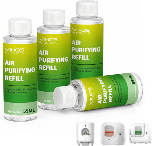 Cat Litter Deodorizer Compatible with PET-KIT PuraX PuraMax Self-Cleaning Cat Litter Box Quickly Odor Control 100% Natural Deodorizer Replaced Odor Removers Air Purifying Refills - Fresh Lotus