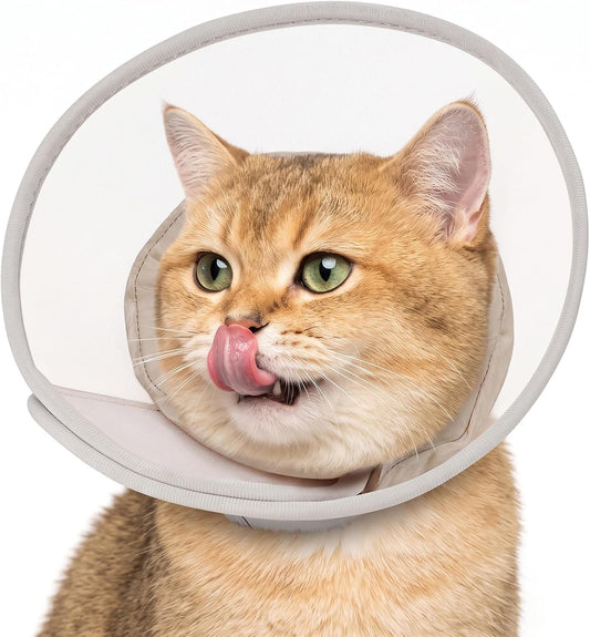 Soft Cat Cone Collar with Padding to Stop Licking After Surgery