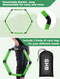 GHB Hex Agility Rings Speed Rings with Carrying Bag 6 Set