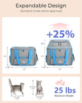 Expandable Cat Dog Carrier: NOBLE DUCK Soft-Sided Pet Carrier Airline Approved Large Small Medium Collapsible Portable T
