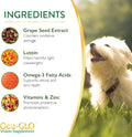Ocu-GLO Cat & Dog Supplement for Eye Support - Chewable Vision Vitamins Supplements for Large and Small Pets Care with L