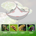 QWR Hand-Knitted‌ Soft Lizard Hammock,Double-Layer Hammock for Bearded Dragon Tank,Hanging Reptile Swing Hammock with St