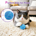 Retro Shaw Catnip Balls with Bell Inside - 6 Pcs Interactive Catnip & Silvervine Cat Toys, Durable Wool Balls for Indoor Cats, Kitten Teething Toys, Natural Catnip Toys for Bored Cats