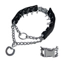 Prong Training Collar for Dogs, Adjustable Dog Pinch Collar with Quick Release Buckle, No Pull Collar for Small Medium Large Dogs, Extra Link and Caps