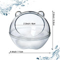 Hamster Bathtub,Hamster Bathroom,Sand Bath Container,Hamster Toilet and Sandbox Dust Bathtub,Hamster Bed,Sand Bath Box f