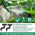 MECESOR Automatic Reptile Mister for Reptile Tank Smart Reptiles Mister System with Timer 360° Nozzles,Slient Terrarium 