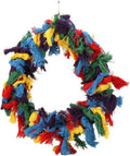 Litewoo Bird Parakeet Colorful Swing Toys,Cotton Rope Chew Hanging Bird Preening Garland Swing for Budgie Parakeet Cocka