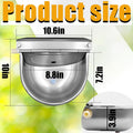 Automatic Animal Drinking Water Bowl with Float Valve and Drainage Hole 304 Stainless Steel Feeder Waterer Livestock Wat