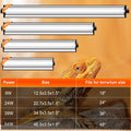 8W T5 10.0 UVB Reptile Light Fixture 12" – High Output UVA UVB Light for Bearded Dragons, Turtles & Snakes – Compact UVB