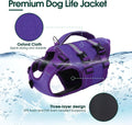 Kuoser Dog Life Jacket, High Flotation Dog Life Vest for Swimming Boating