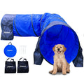 Dog Agility Training Equipment Tunnel:JOPAVO 10 Foot Agility Tunnel with 2 Pack Sandbags, Carry Bag and 4 Ground Spikes.Ideal Agility Equipment for Dog Obstacle Course,Exercise&Park