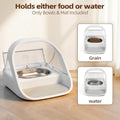 2 Bowls Stainless Steel Bowl Set for Automatic Microchip Pet Feeder, Design for Keeping Food Fresh, and Durability,Easy 