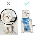 Cat Recovery Suit for Male and Female Surgical Post Surgery Soft Cone Onesie Tie Dye Cats Shirt Clothes Neuter Licking P