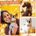 Sweetude 30 Fall Plaid Dog Collar Bow Ties Bulk Autumn Dog Bowtie Thanksgiving Puppy Accessories Bows Detachable Collar 