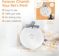Pearhead Pet Paw Print Keepsake Ornament Kit, Memorial Clay Paw Impression for Dogs & Cats, DIY Hanging Pet Memorial with Ribbons, Pet Keepsake Gift