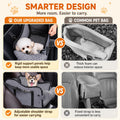 Center Console Dog Car Seat, Gray Booster for Small Dogs & Cats