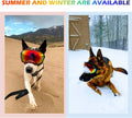 Medium Dog Sunglasses with Adjustable Strap UV Protection, Winproof Dog Puppy Sunglasses, Suitable for Medium Dog Pet Gl