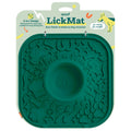 WOOF LickMat - Easy-to-Clean Lick Mat for Dogs - Slow Feeder Mat with Non-Slip Design - BPA-Free Silicone Lick Mat - Interactive Dog Toys - Green