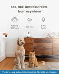 Furbo [New Mini 360° Camera + Mini Cam [New Subscription Required at Setup] (2-Camera Bundle Nanny Subscription): Pet Sa