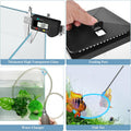 FEDOUR Small Glass Aquarium, 1 Gallon Desktop Fish Tank, Betta Fish Tank, Mini Aquarium Starter Kit with Air Pump LED Li