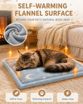 Papettly Self Warming Cat Bed, Reversible Self Heating Cat Pad Mat, 18x24IN