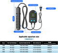 100W Submersible Fish Tank Heater for 10-20 Gallon with Auto Shut-Off When Leaving Water—Aquarium Heater, Dry-Burn & Ove
