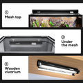 T5 Reptile Light Fixture Combo Kit 8W Light Fixture Reptile Terrarium Hood 10.0 UVB Light Bulb Fluorescent Tube Ideal fo