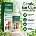 Amblora Pet Earrinse, Amblora Ear Cleaner Dogs and Cats