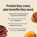 The Honest Kitchen Human Grade Protein Plus+ Clusters Grain Free Beef & Chicken Recipe Dog Food, 18lbs