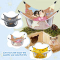 YedsIntu 3 Pcs Guinea Pig Hammock, Rat Ferret Hanging Hammock Guinea Pig Accessories for Small Animals Chinchilla Parrot