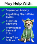 BARK&SPARK Advanced Calming Chews for Dogs - Hemp Chew + Melatonin - Anxiety Relief - Sleep Aid - Relaxing Treats - Stre