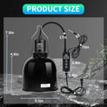 LUCKY HERP Reptile Light Fixture with Dimming Thermostat & Timer, Aluminum 5.5inch Deep Dome Reptile Lamp Fixture, Heat 