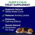 GOODGROWLIES Melatonin for Dogs to Sleep 6mg - Doggie Sleep Aid Treats - Sleeping Pills for Anxiety - Extra Strength Calming Chews Large & Medium Breed Help Sleep at Night - Made in USA - 120Ct