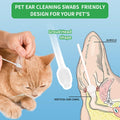 VinTS 120PCS Cotton Dog Ear Cleaning Swabs,Gourd-Shaped Swabs for Dogs&Cats