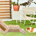 Versatile Hamster Hideout and Exploration Tunnel, Snap-Together Wooden Hamsters Tunnel Burrow with Panoramic Window Hams
