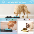 Slow Feeder Dog Bowls 3 in 1 Stainless Steel Food Water Bowl to Slow Eating